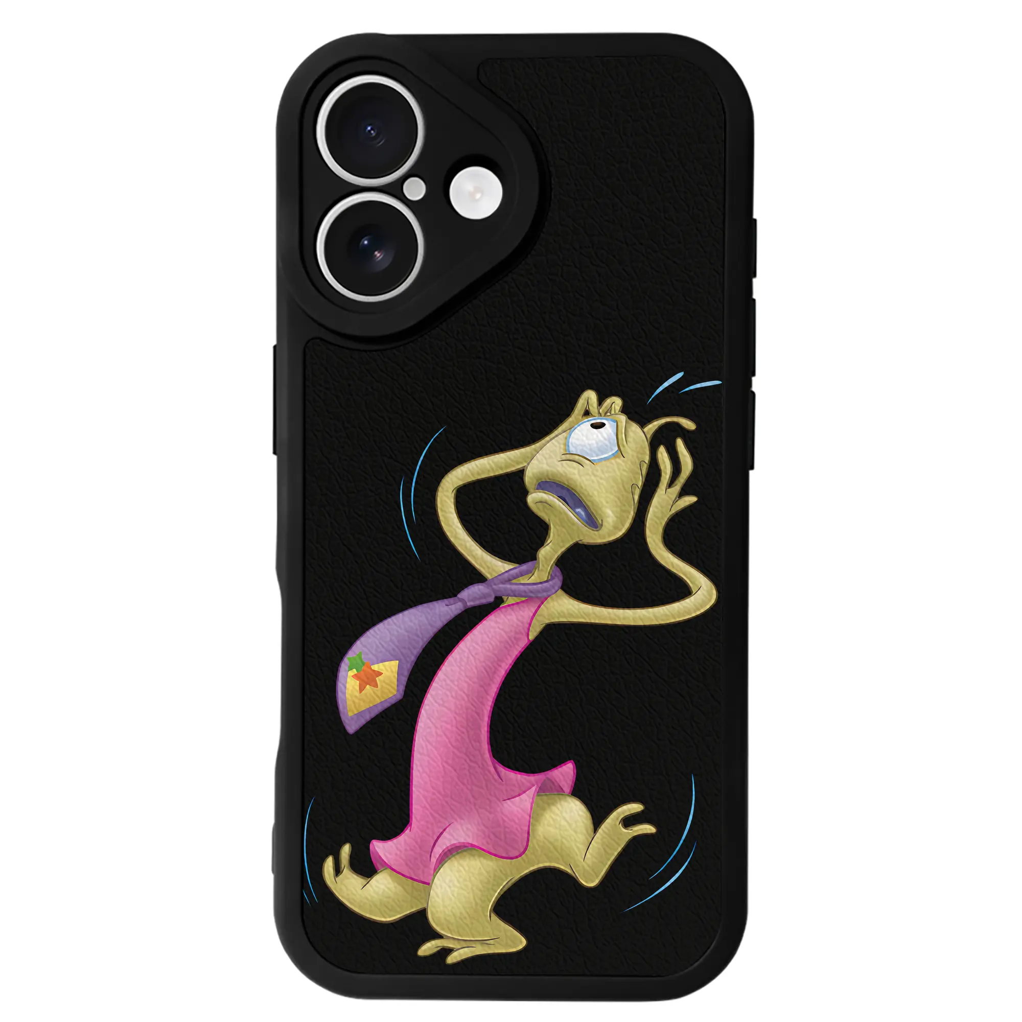 リロ＆スティッチ グッズ プリークリー - IPhone 16シリーズ対応 ・ シリコンスマホケース ・ レザー調 ・ 高精度フィット ・ 耐衝撃 ・ ワイヤレス充電対応 ・ 精密カット